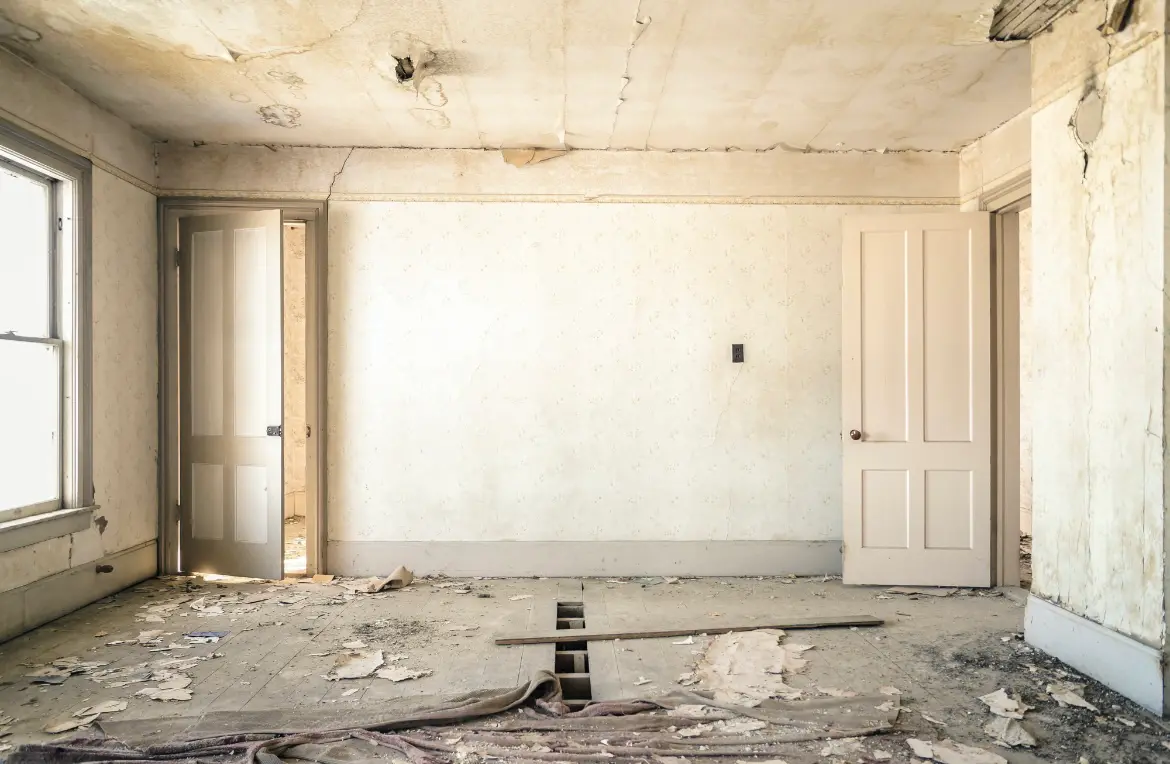 Waste disposal crew managing a cleanout project in West Pittston